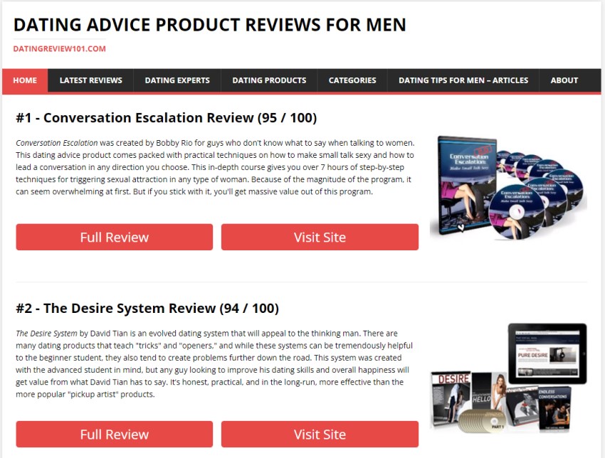 Ledande inom dating advice&nbsp;produkter